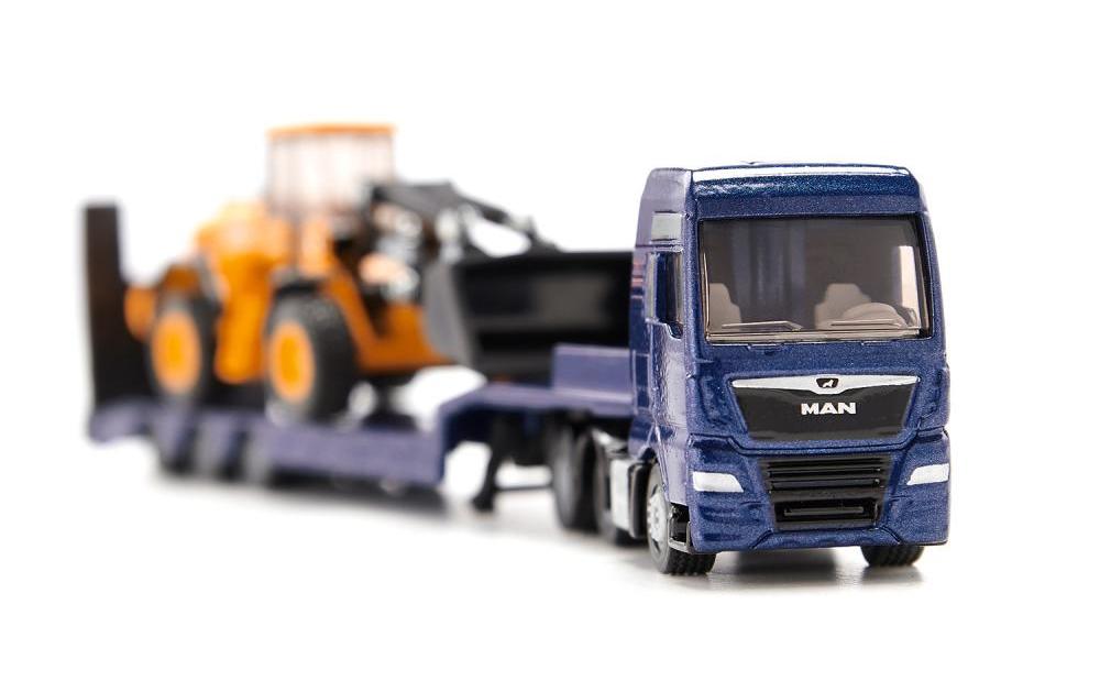 LKW MAN mit Tieflader und JCB Radlader 1:87H0 MAN TGX Sattelschlepper mit JCB 457 WLS Radlader