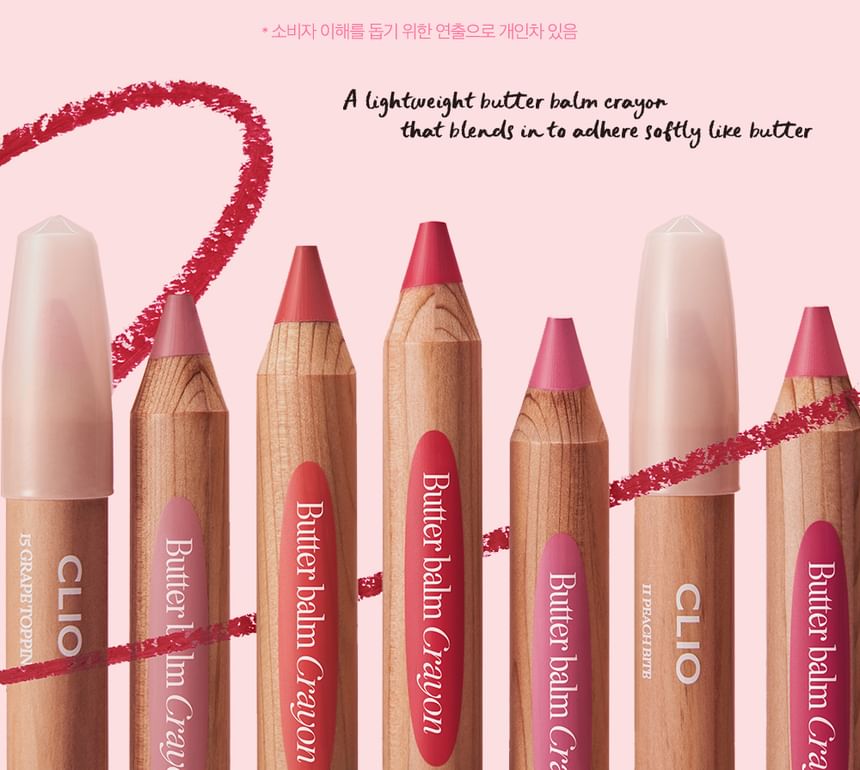 CLIO - Butter Balm Crayon Set - 15 kleuren