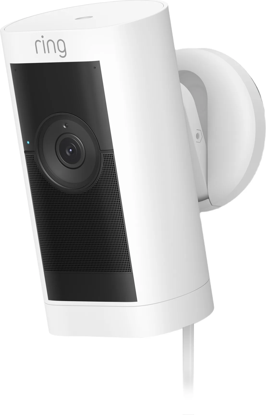 Ring Stick Up Cam Pro Plug-in Blanc Caméra de surveillance
