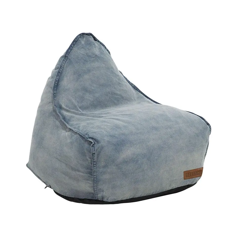 Beliani Zitzak DROP - Blauw polyester