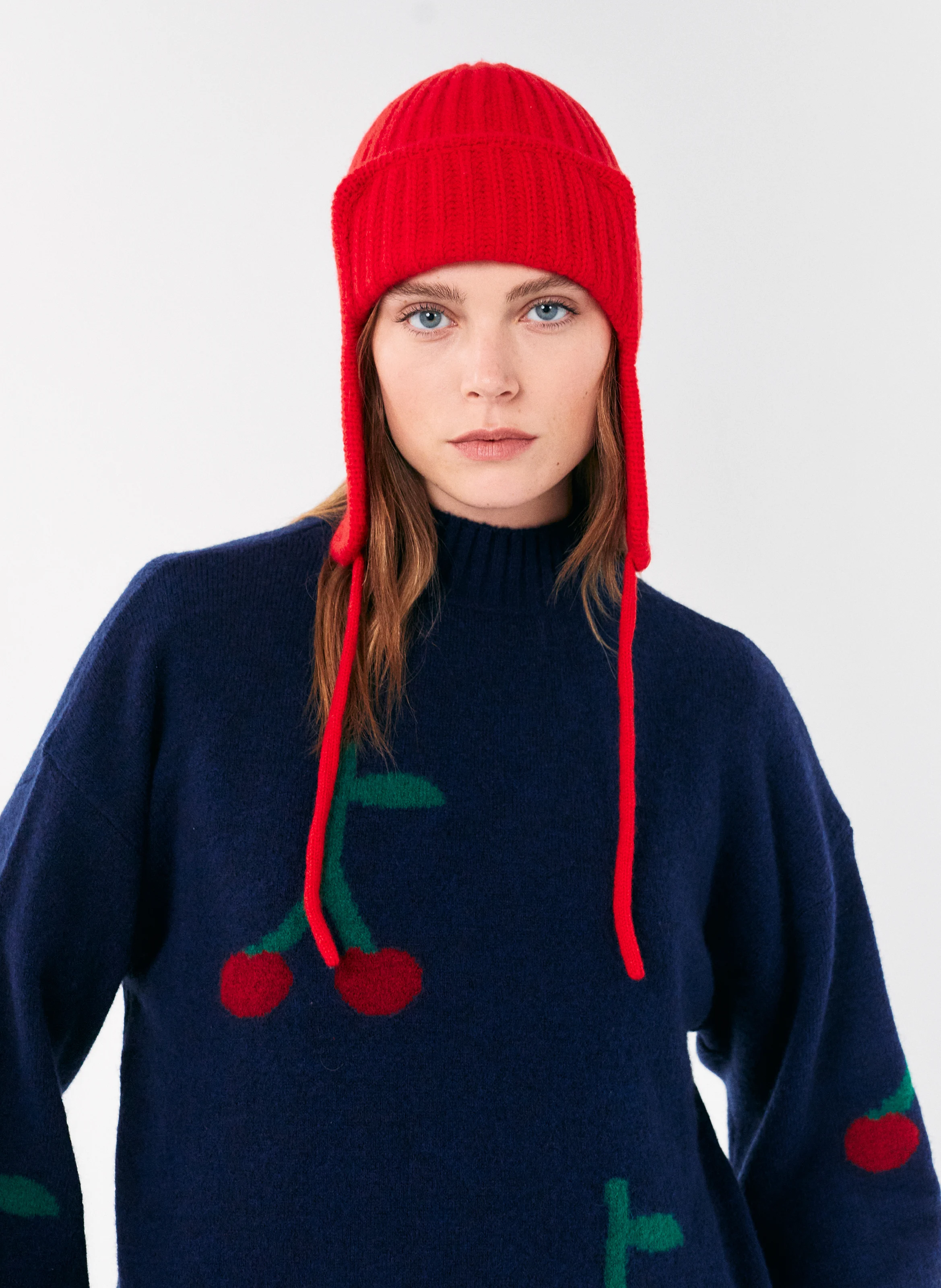 Bonnet en laine | Rouge
