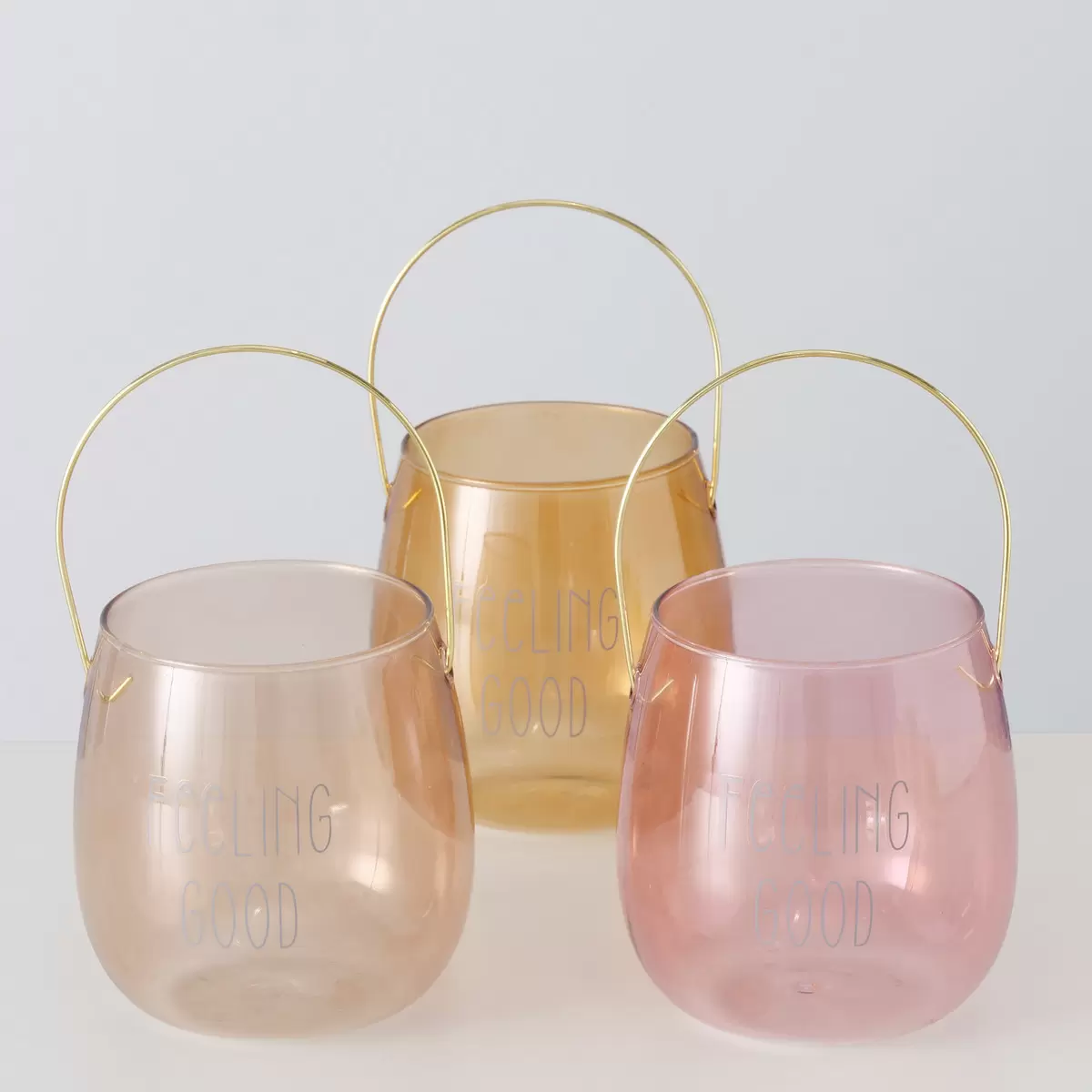 Windlicht Feeling Good gold,orange,rosa