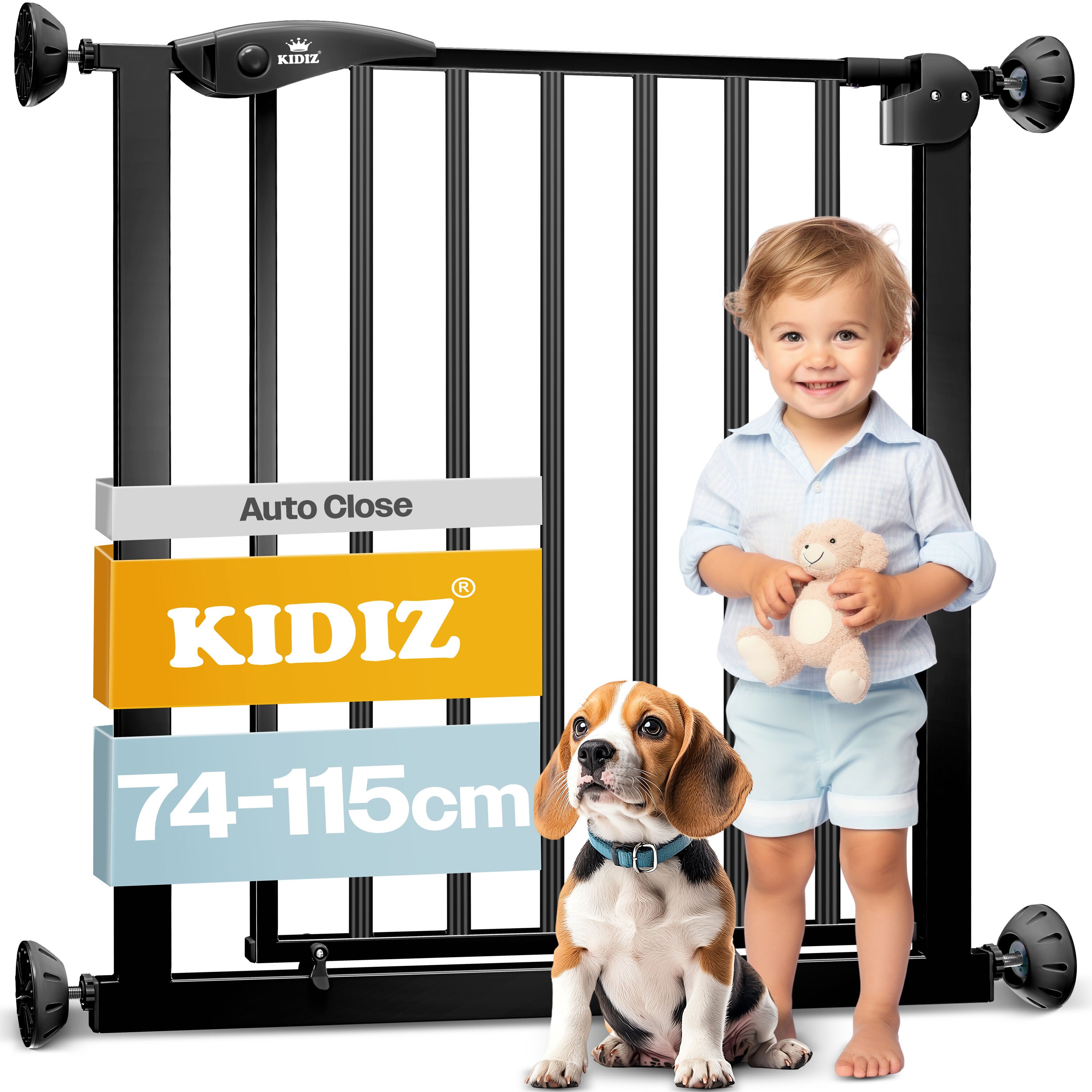 Kidiz® Türschutzgitter ? Absperrgitter ? Treppengitter ? Kindergitter | Gitter Haustier |