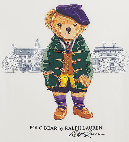 Polo Ralph Lauren T-Shirt - Weiß m. Kuscheltier