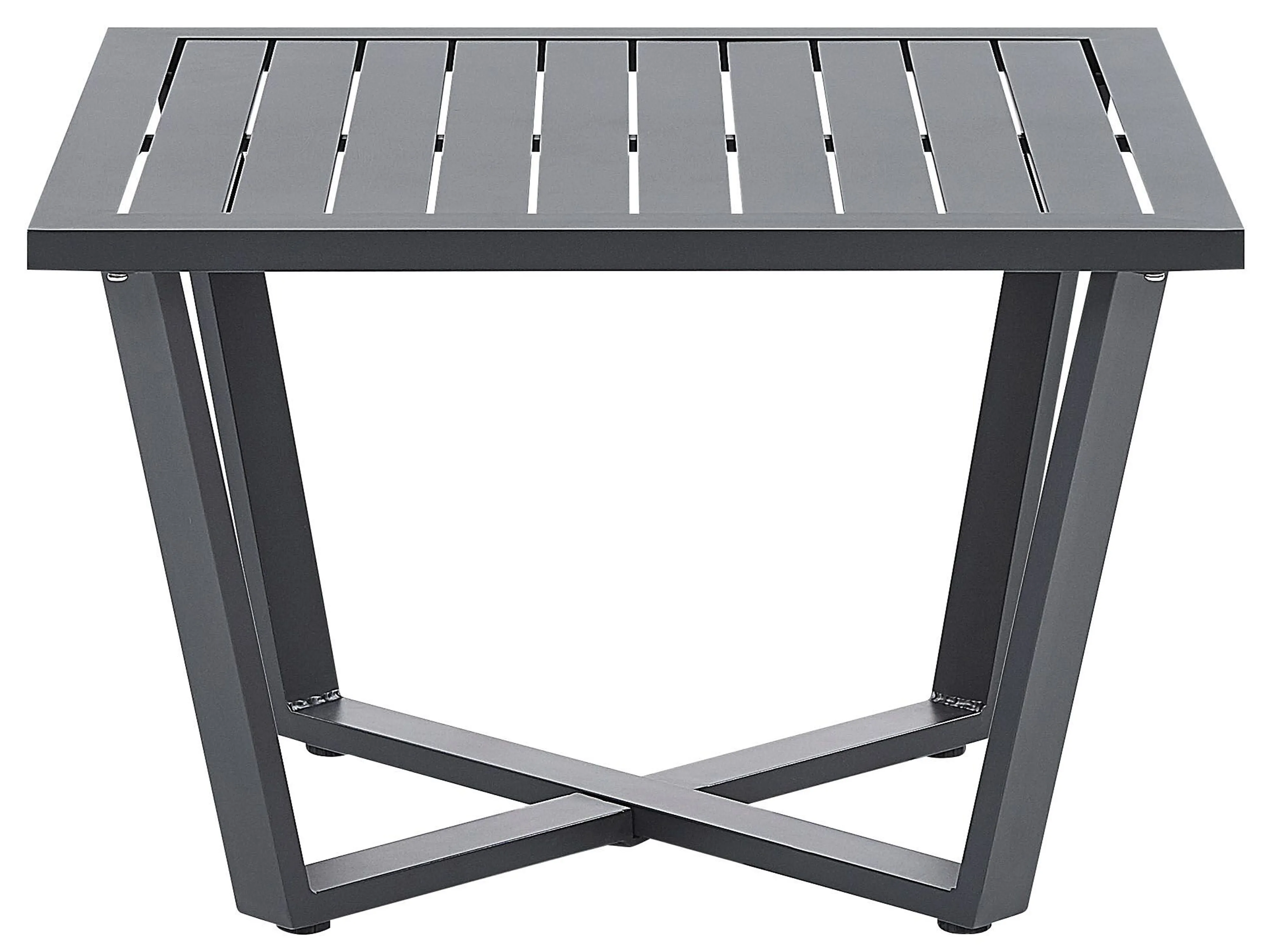 Tuin hoekloungeset met tafel 5-zits VIZZINI Metaal Grijs