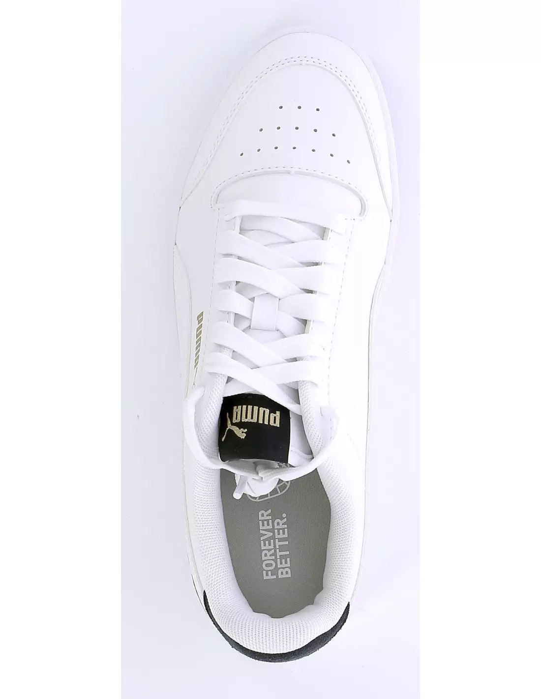 PUMA SHUFFLE - Baskets WHT/PEAC