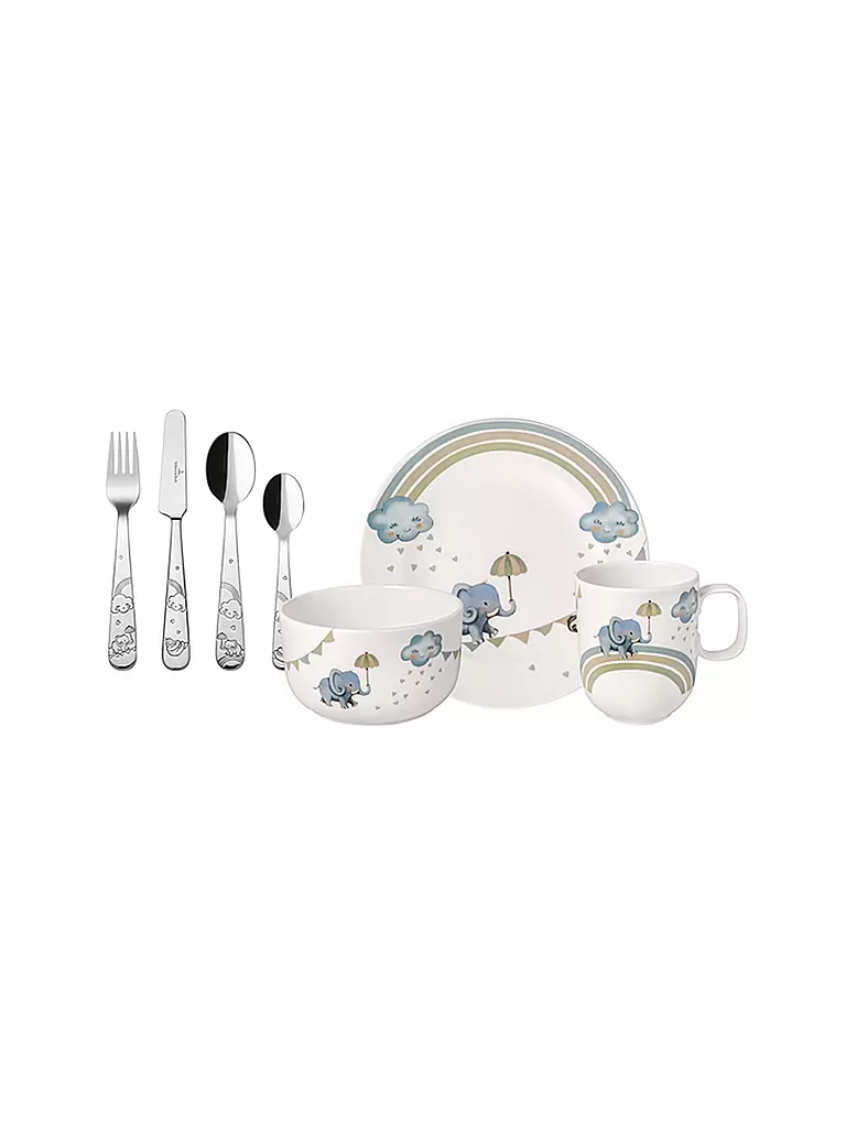 VILLEROY & BOCH Kinder Geschirrset 7tlg Walk Like An Elephant beige