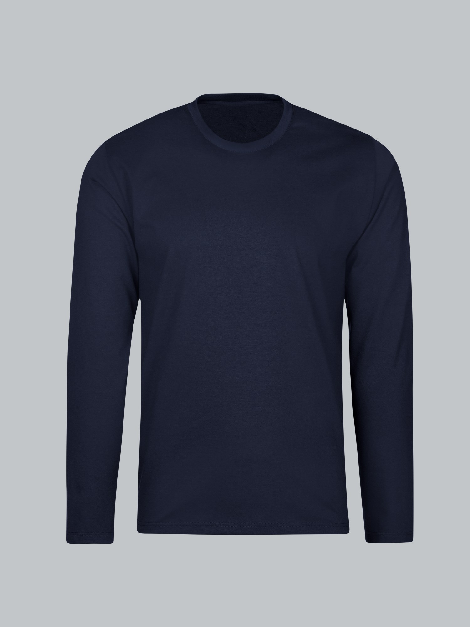 Langarmshirt aus 100% Baumwolle Navy