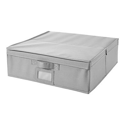 Boîte de rangement Pratik gris clair l. 45 x L. 44 x H. 14 cm