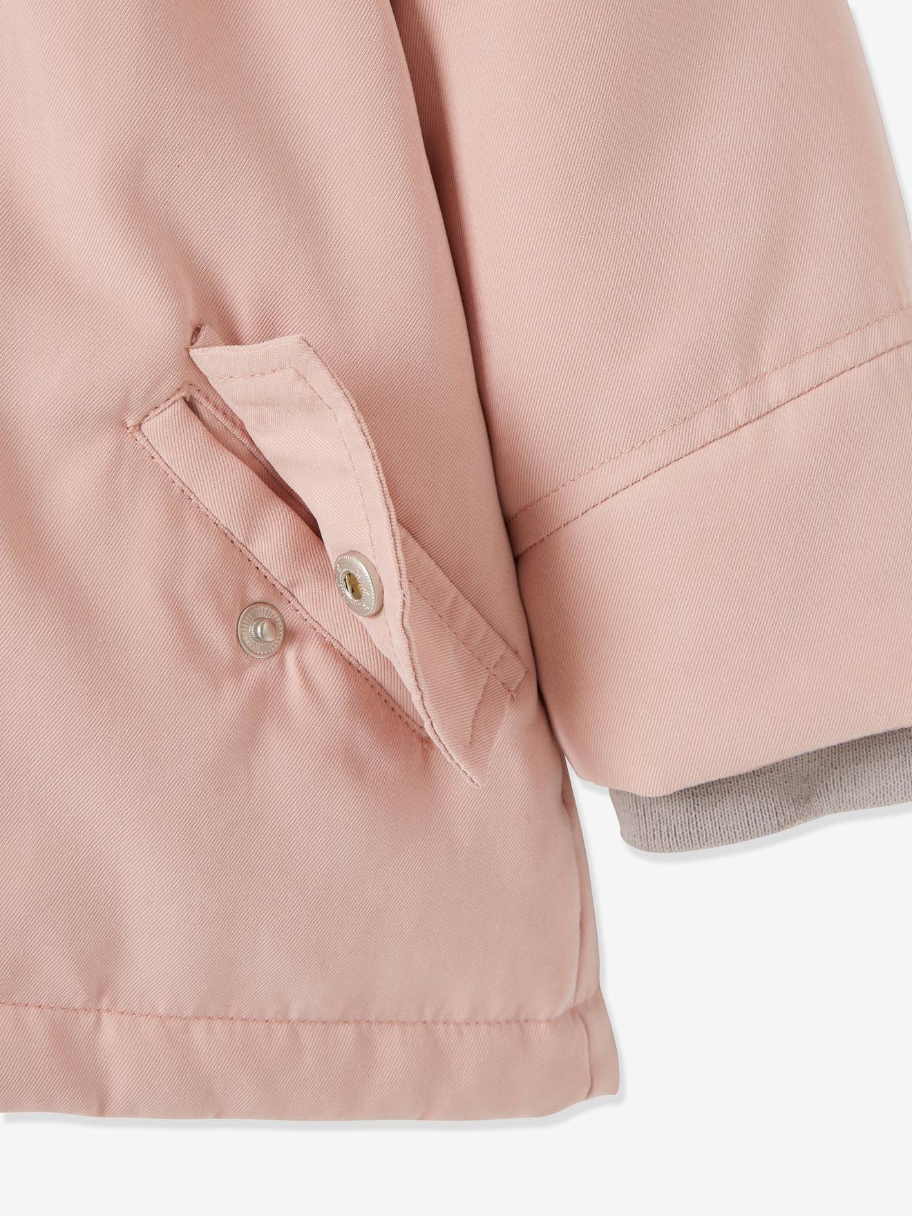 Parka 3 em 1 para bebê menina, azul escuro liso