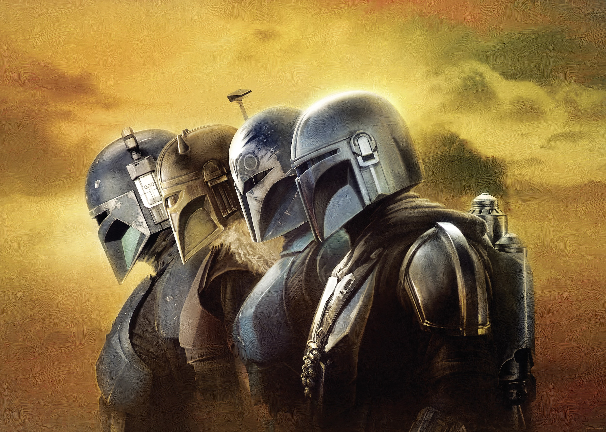Komar Wandbild »Star Wars The Mandalorian Line Up« Disney Set, 1 Stk. tlg. 50 x 70 cm (Breite x Höhe) - Kinderzimmer, Dekoration