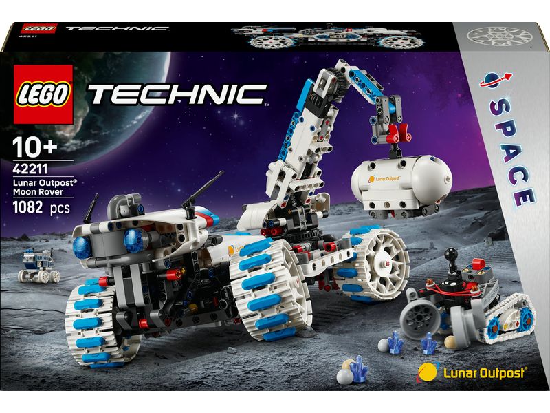 LEGO® Technic Lunar Outpost Mondrover-Raumfahrzeug 42211 Lehrreiches Set für Weltraumfans