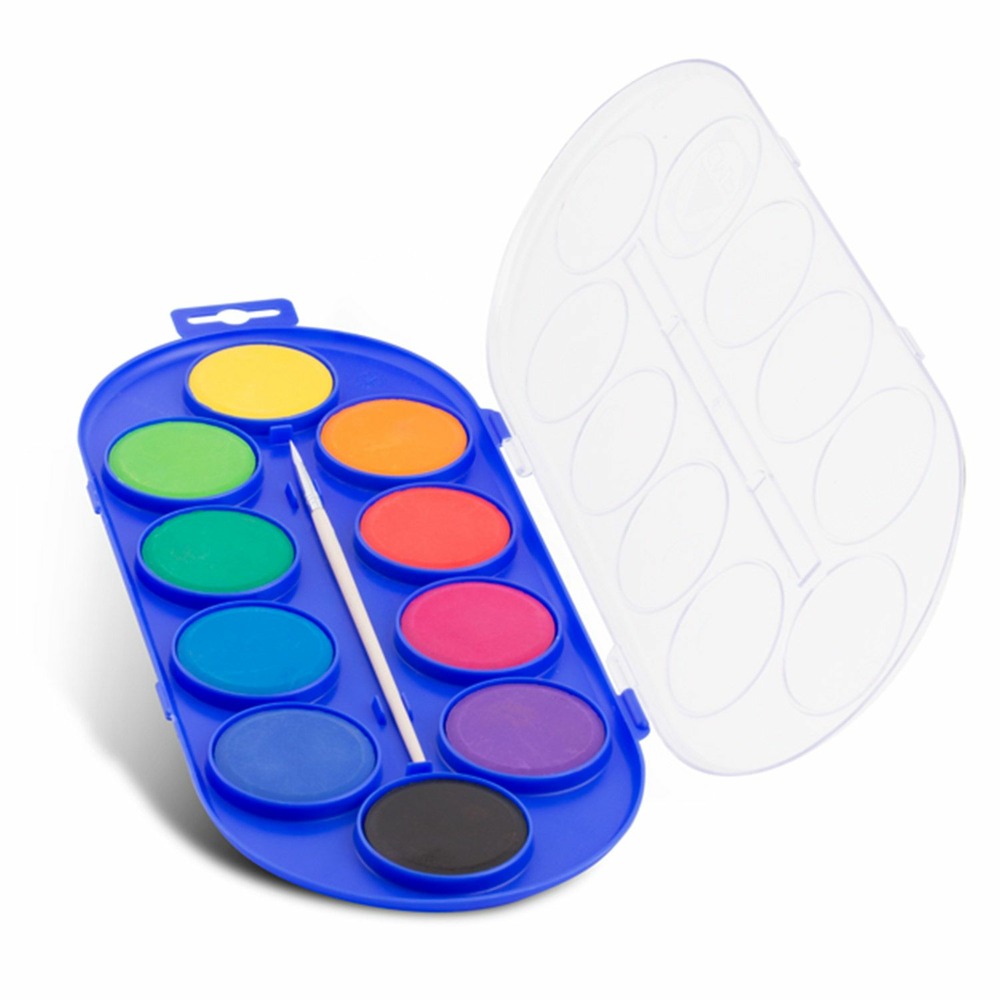 Palette d'aquarelle 10 couleurs ø 44 mm
