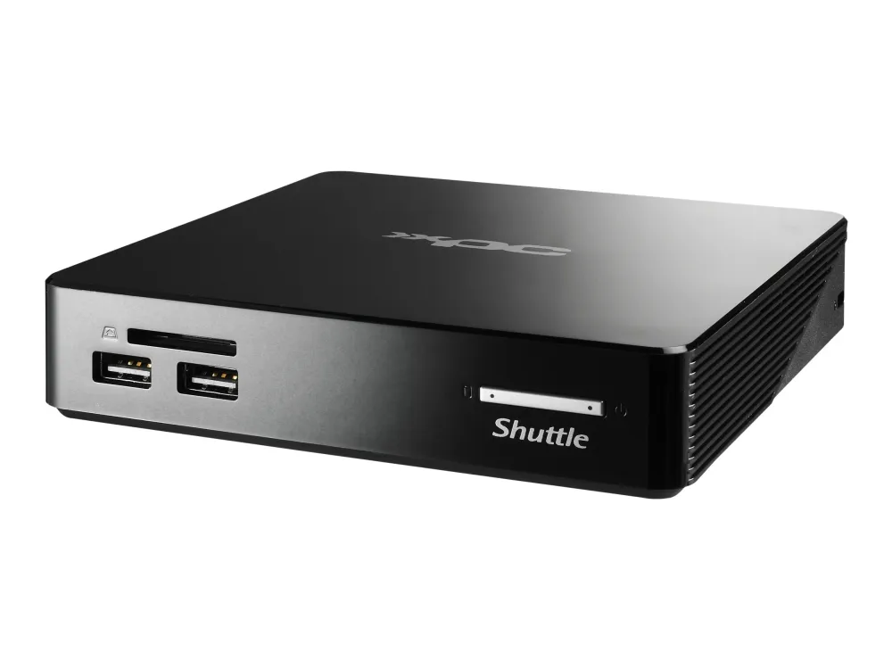 Shuttle XPC nano NS02AV2 - Android PC - mini PC 1 RK3368 op til - RAM 2 GB - flash - eMMC 16 GB - PowerVR SGX6110 - Gigabit Ethernet - Android 8.1 (Oreo) - skærm: ingen - sort