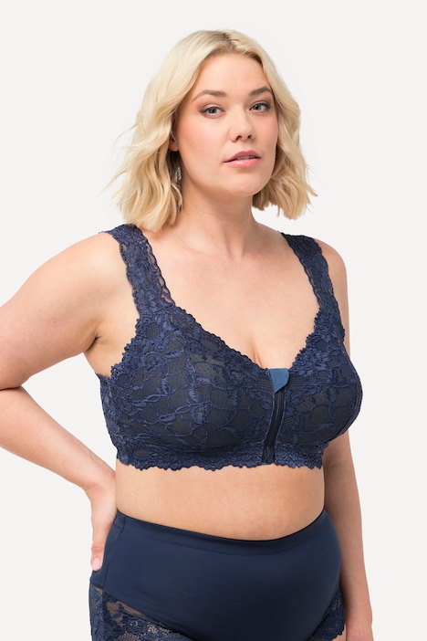 Bralette, Spitze, Reißverschluss, ohne Bügel