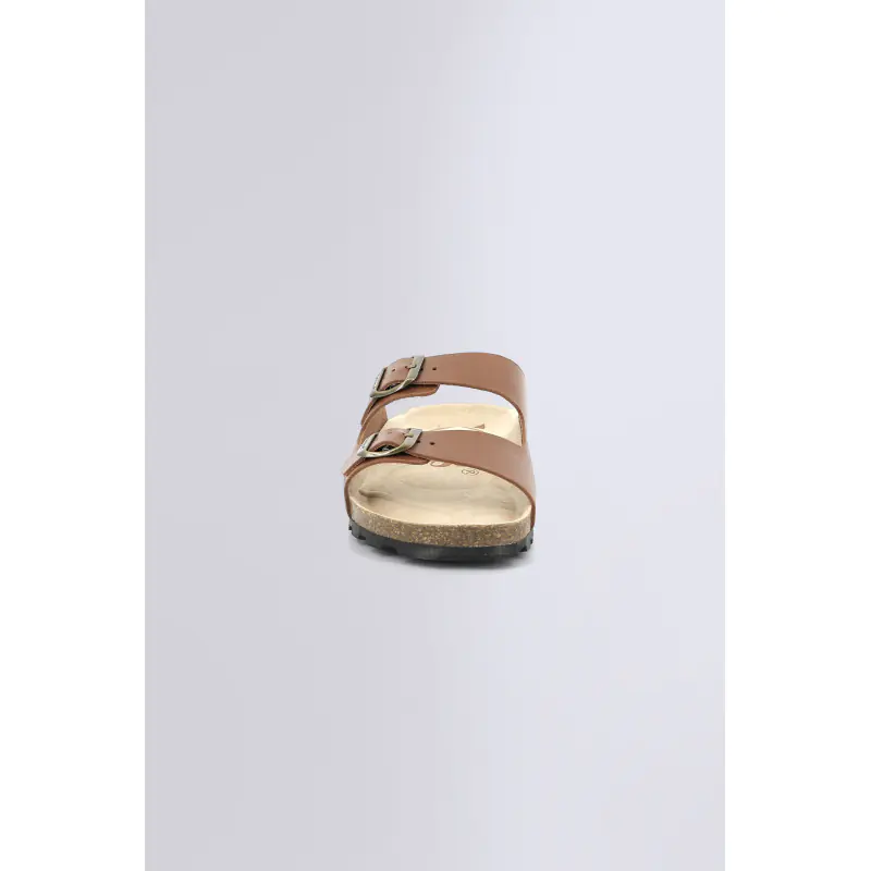 Kick elk Marron clair SANDALES Cuir Homme