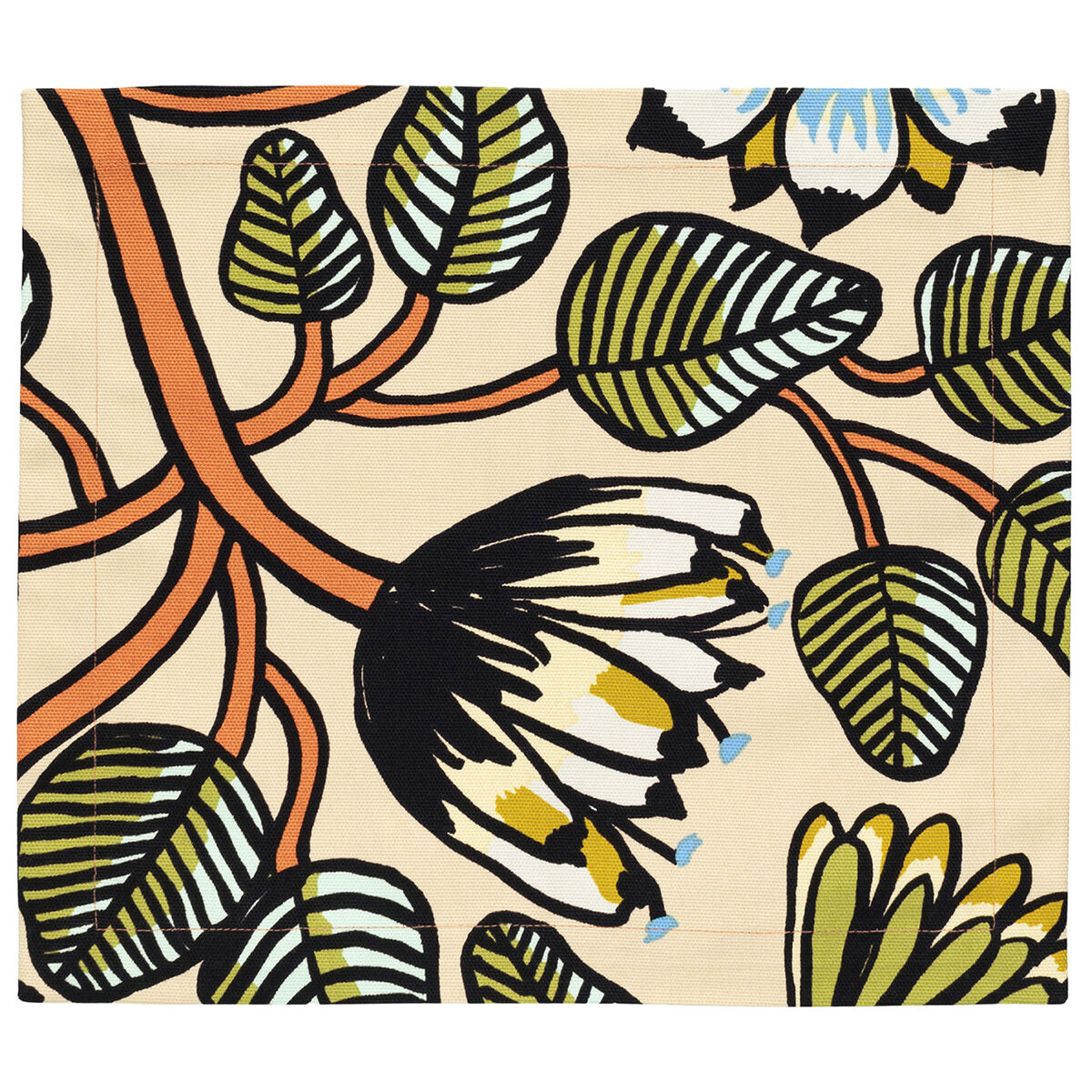 Marimekko Tiara bordstablett 35x40 cm, sand/grønn/oransje