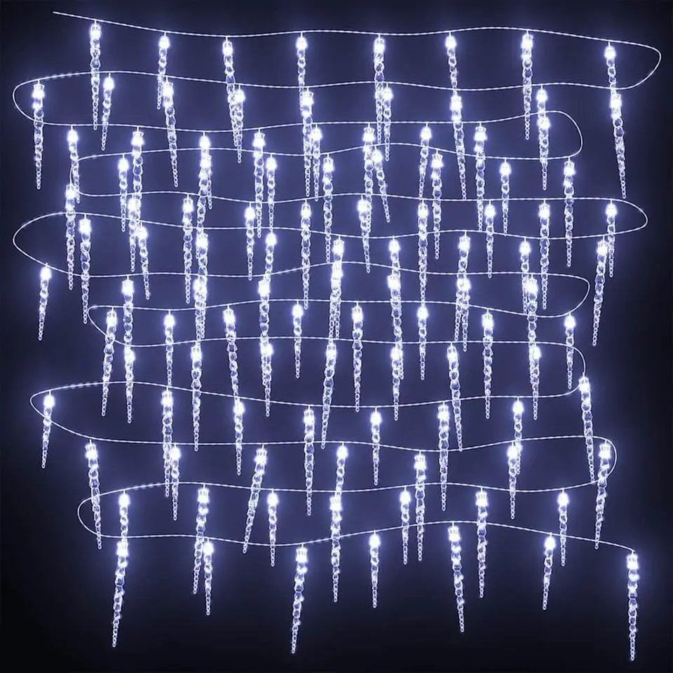 vidaXL - Kerst Ijspegelverlichting - Koudwit
