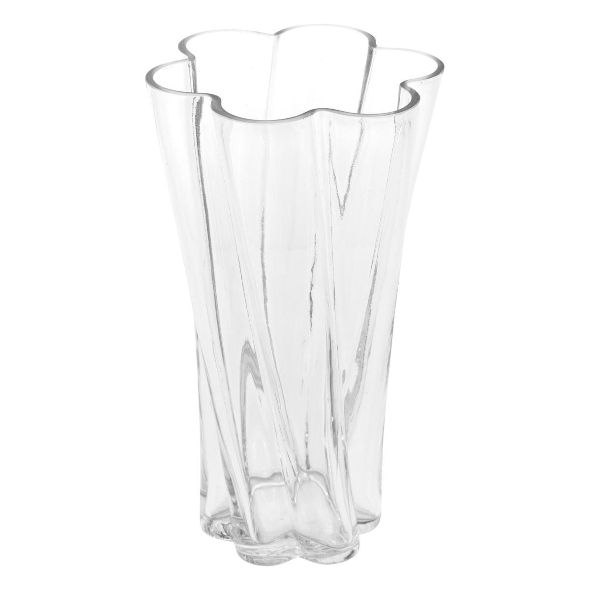 VASE VERRE FLEUR NOELI H.25.5CM
