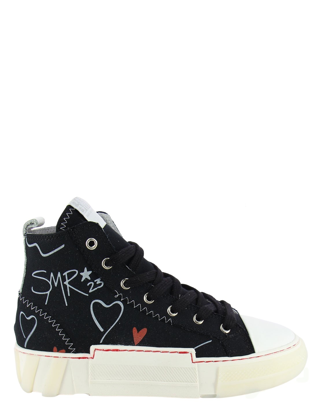 semerdjian baskets montantes femme e252e1-v15 noir