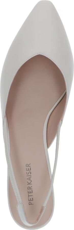 PETER KAISER Slingbacks Dames 79443 Maat: 37 Materiaal: Textiel Kleur: Wit