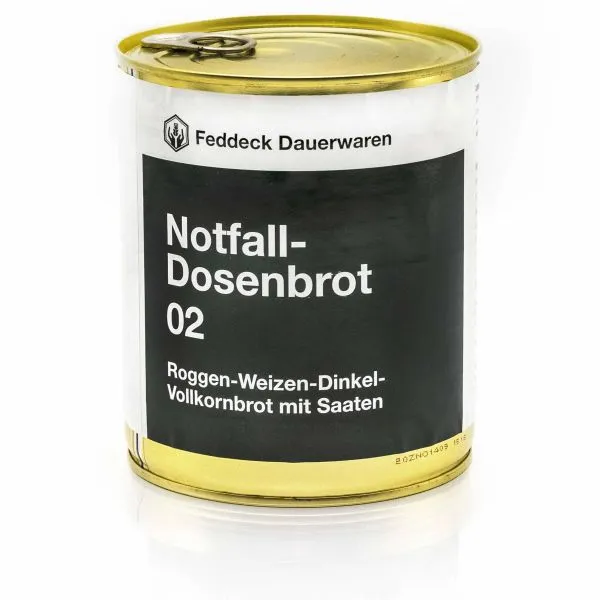 Feddeck Dauerwaren -  Roggen-/Weizenvollkornschrotbrot Dose 420 g