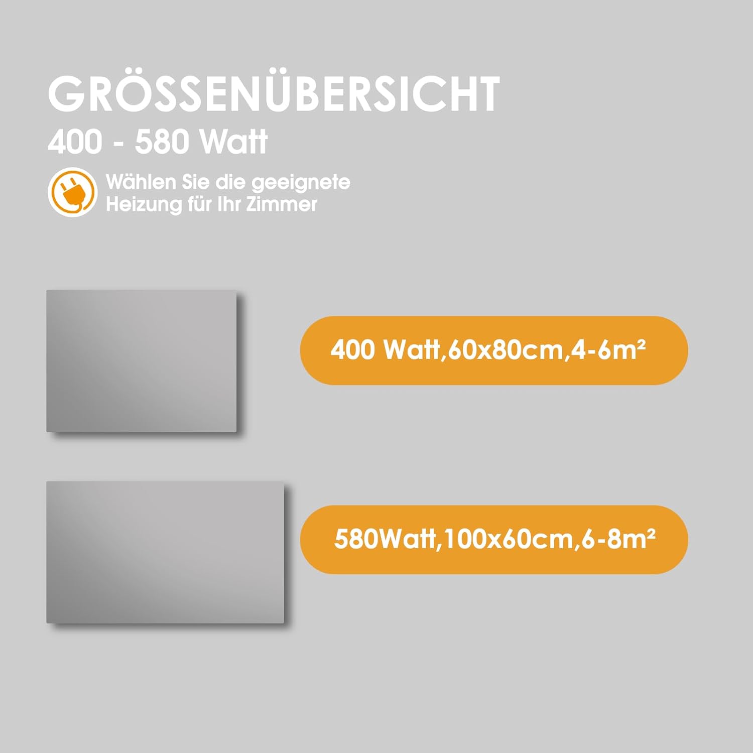 Infrarotheizung Spiegel mit Thermostat 580 Watt - Spiegelheizung Infrarot - Infrarot Wandheizung mit Fernbedienung - Elektroheizung Heizpaneel Heizkörper - Badspiegel 100x60 CM Badezimmerspiegel