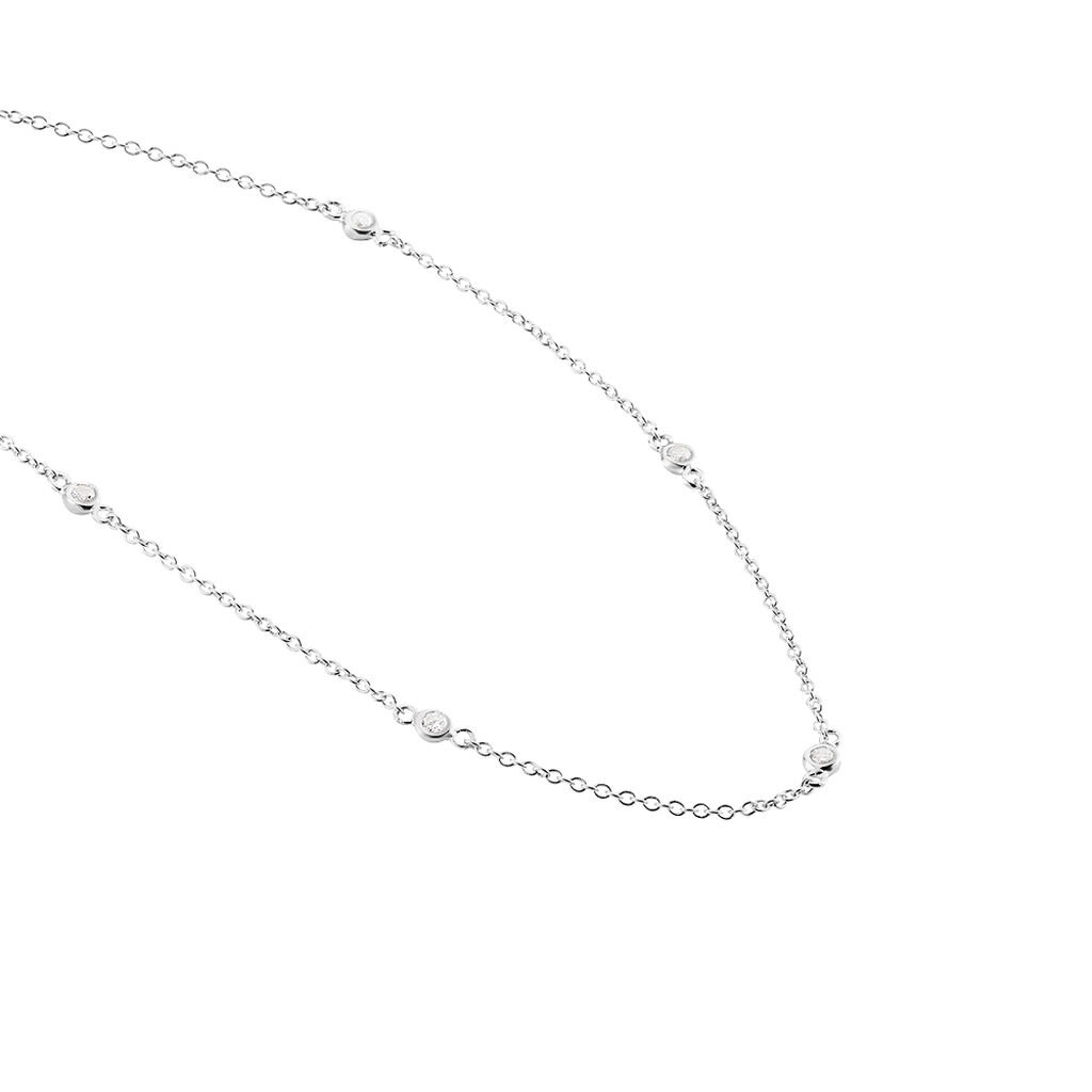 Collier Vashti Argent Blanc Oxyde De Zirconium