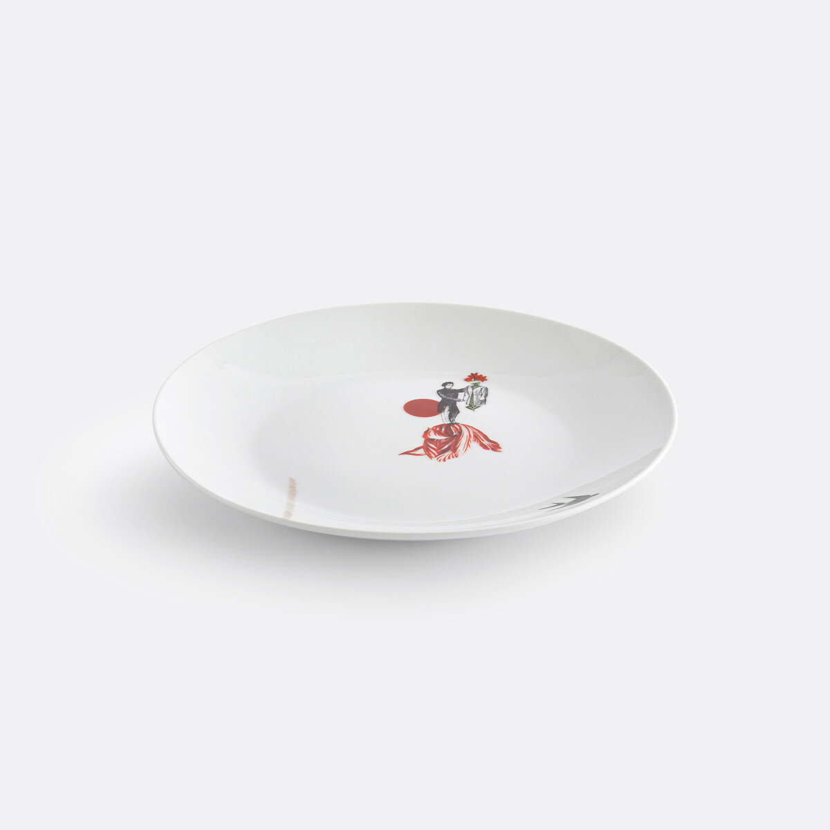 SAM BARON X LA REDOUTE INTERIEURS<br>Conjunto de 4 pratos de sobremesa em porcelana