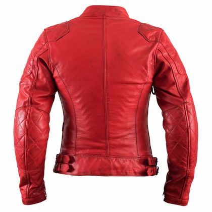 Blouson Helstons KS70 - CUIR RAG - Rouge