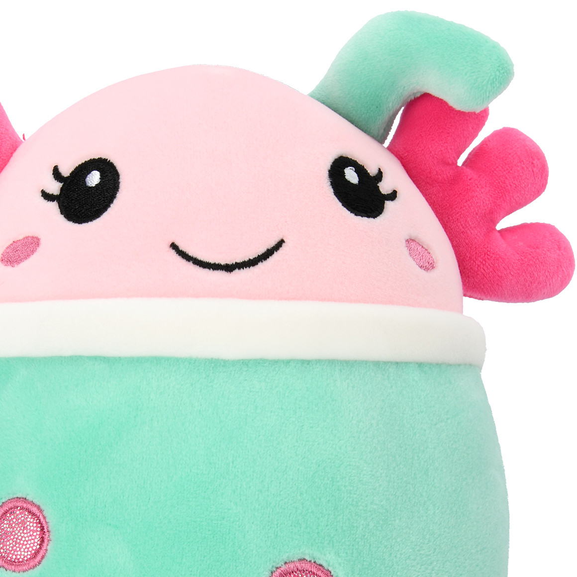 Topolino Candy World Plüschtier mit Gesicht rosa / türkis