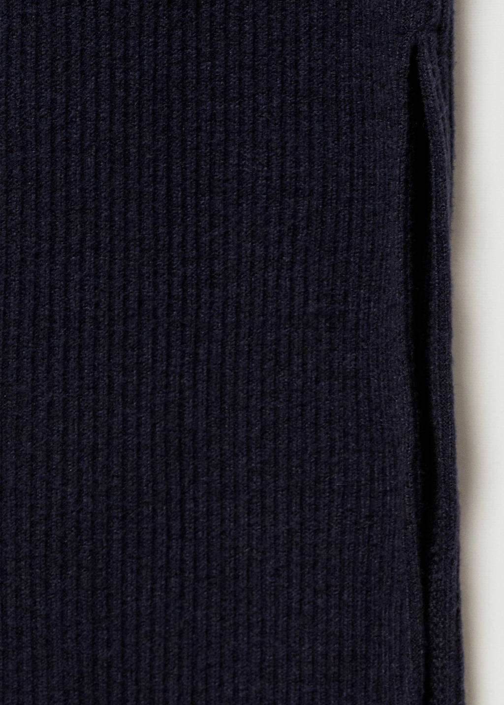 MANGO TEEN ribgebreide maxi jurk donkerblauw