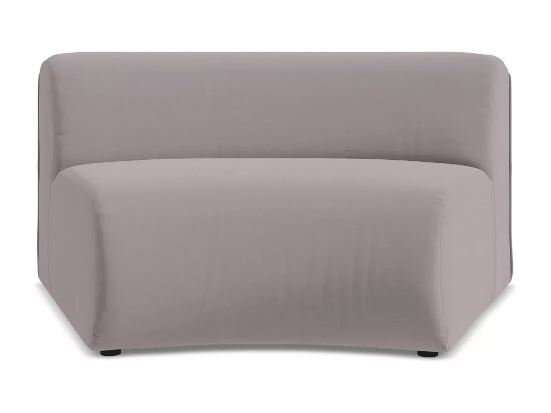 Fauteuil d'angle pour canapé modulable en velours - lavande - EKAHI