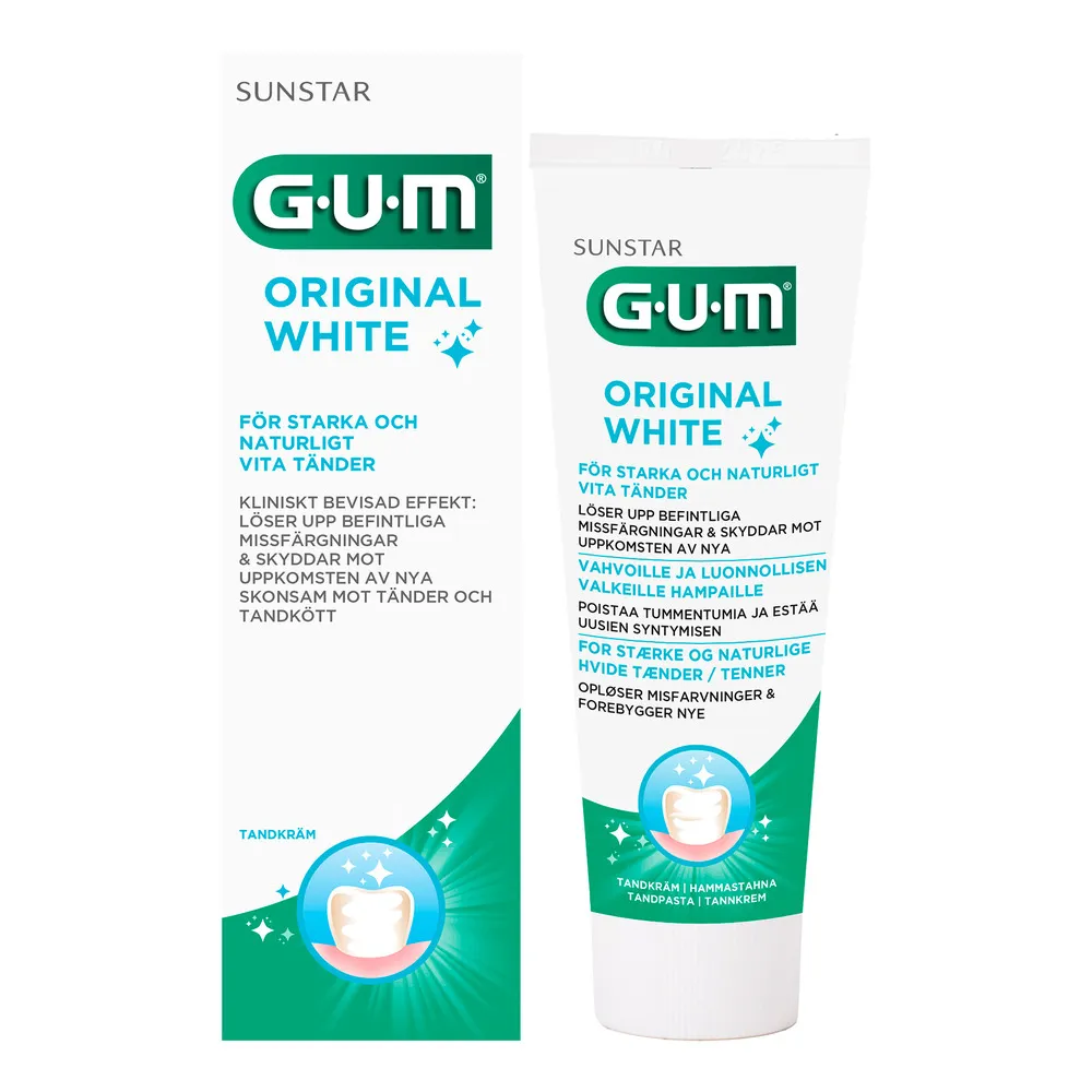 Gum Original White tandpasta - 75 ml