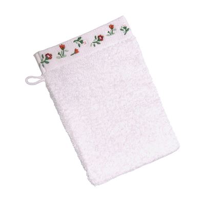 Linge de toilette brodé - 450 g/m²