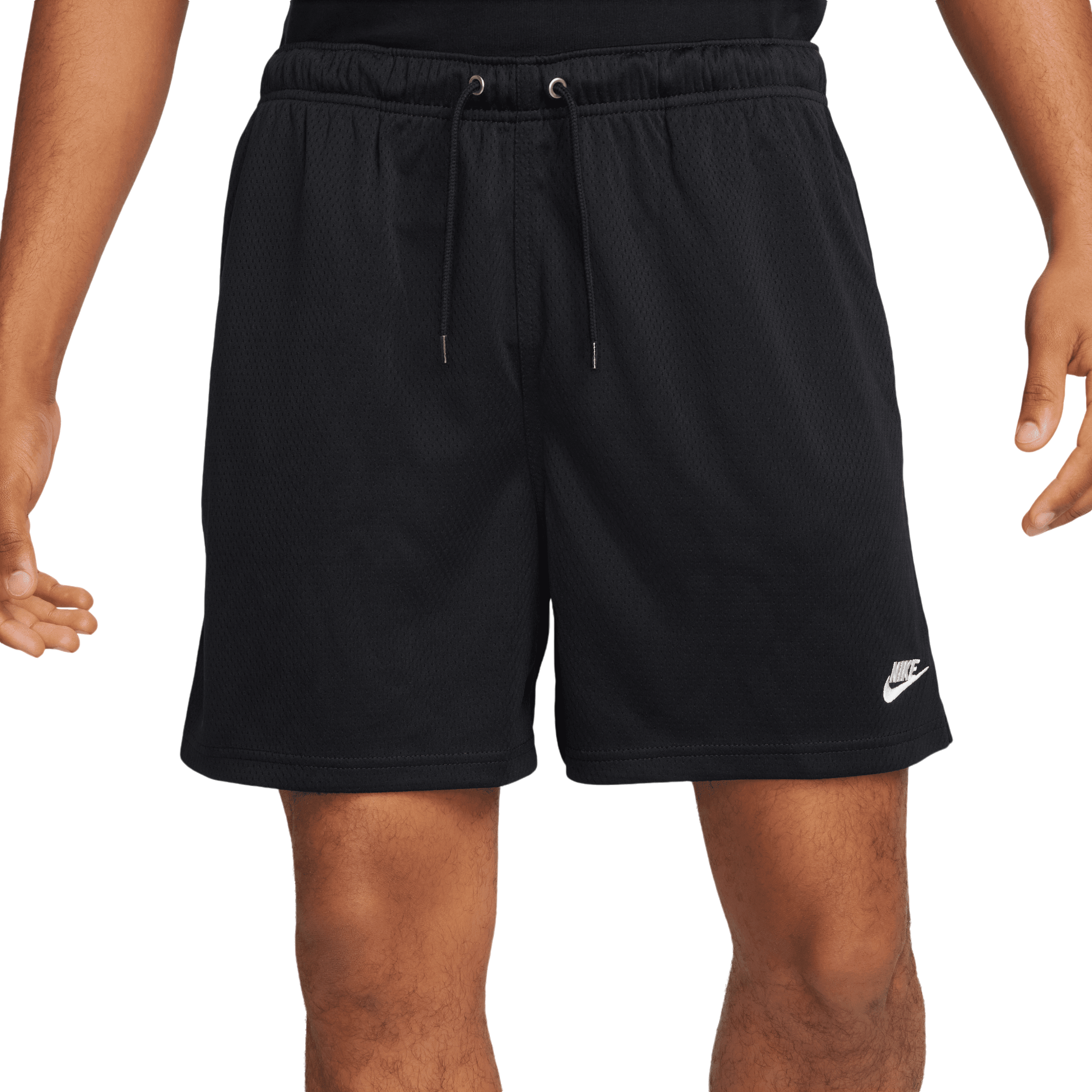 Nike Club Mesh Flow Short Schwarz Weiss F010