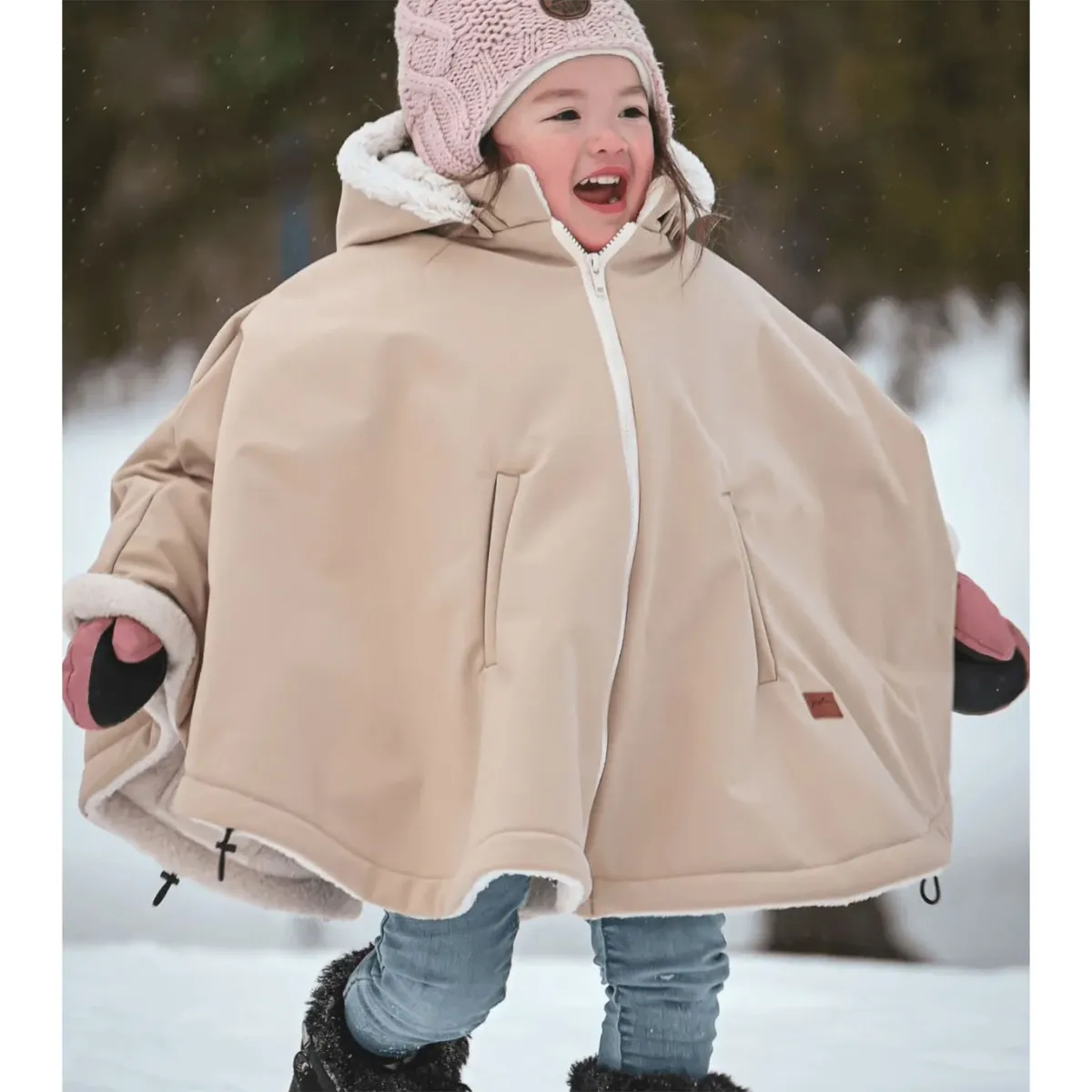 Gustine Housse Siège d'Auto  Poncho 3 en 1 - Tan