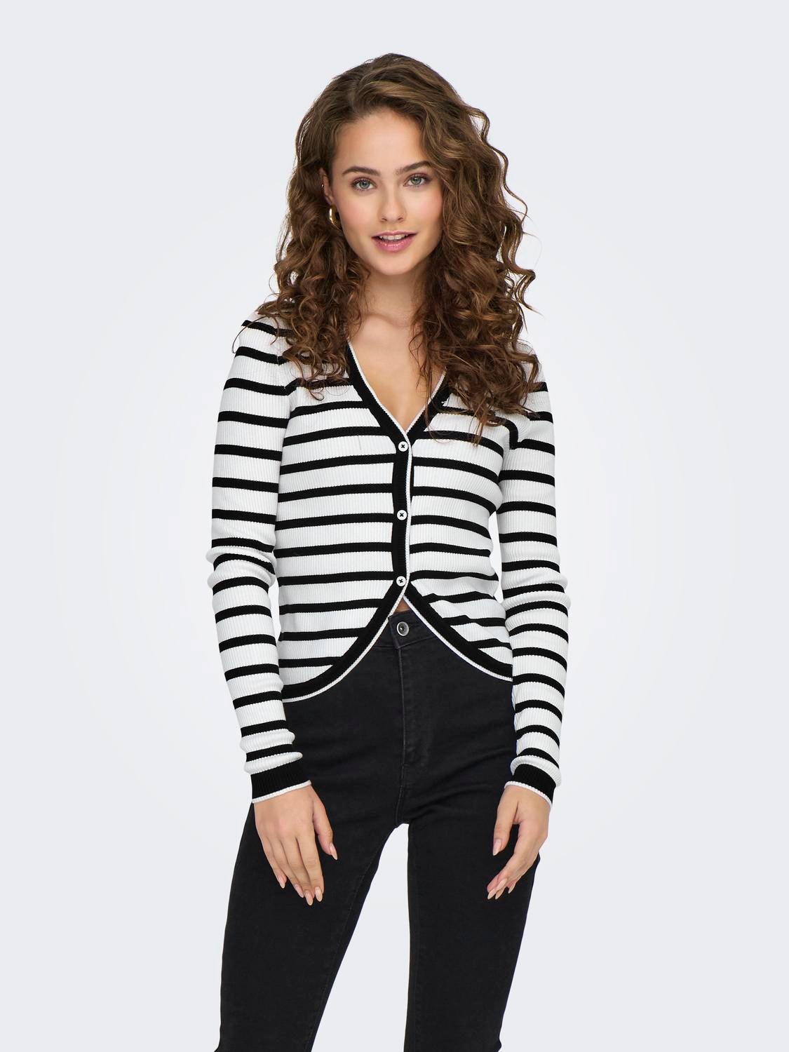 ONLMEDDI Strickjacke Cloud Dancer