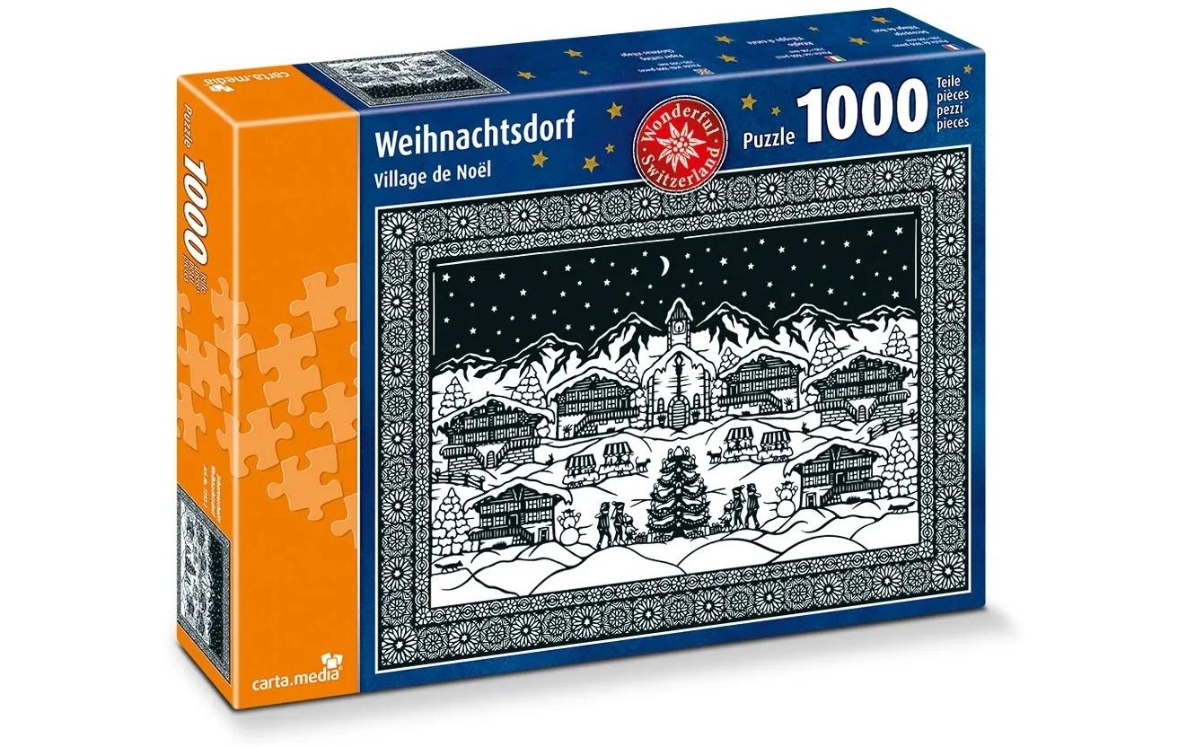 Puzzle Weihnachtsdorf ScherenschnittKlassisches Puzzle