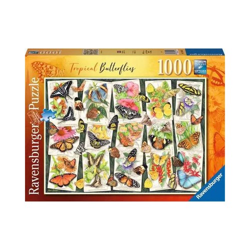 Ravensburger - Puslespil - Tropical Butterfly 1000 brikker
