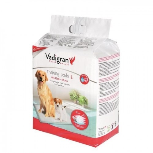 Tapete de treinamento e educação para cães Vadigran, 28 peças, branco.