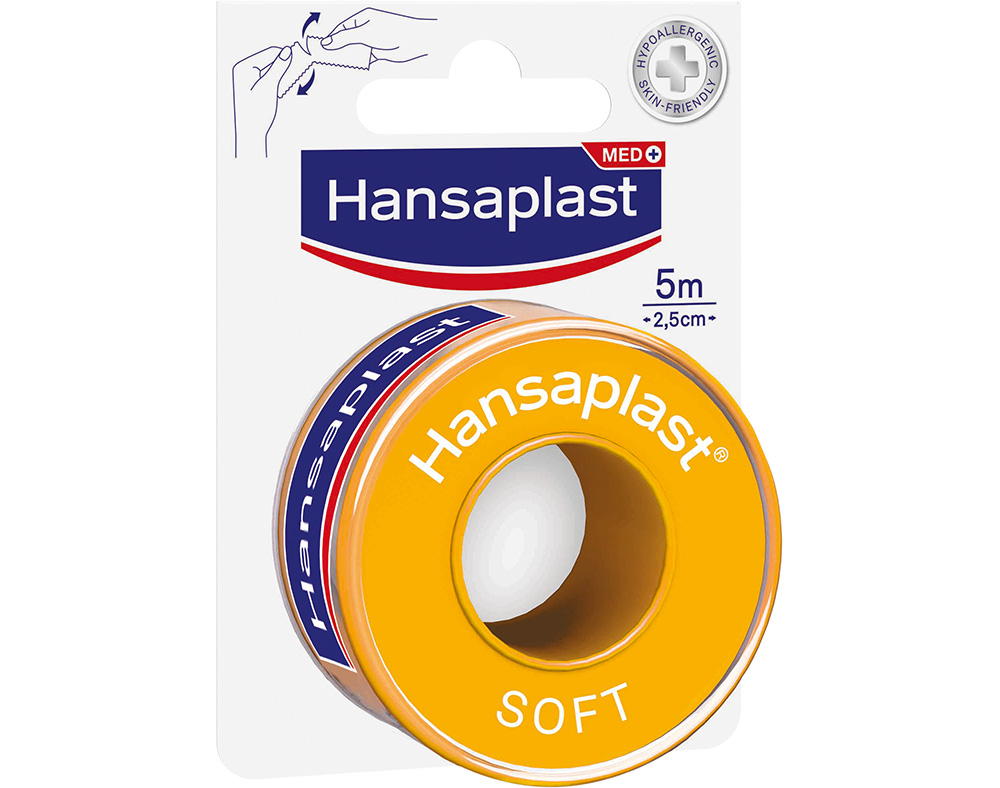 ADESIVO HANSAPLAST ADESIVO SOFT 5MX2.5CM DM