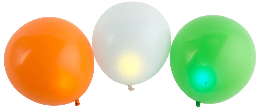 LED-ballon 3-pak - assorterede farver