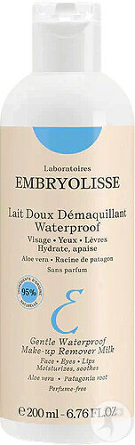 Embryolisse Lait Doux Démaquillant Waterproof Visage/Yeux/Lèvres Flacon 200ml