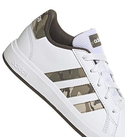 adidas Performance Sko -  Grønd Court 2.0 K - Hvid/Camo