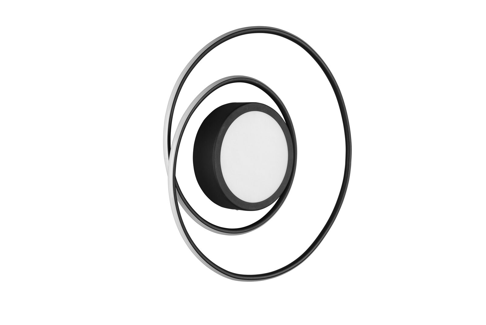 Yava Deckenleuchte schwarz 67231023, D/H: 60/7 cm, Metall