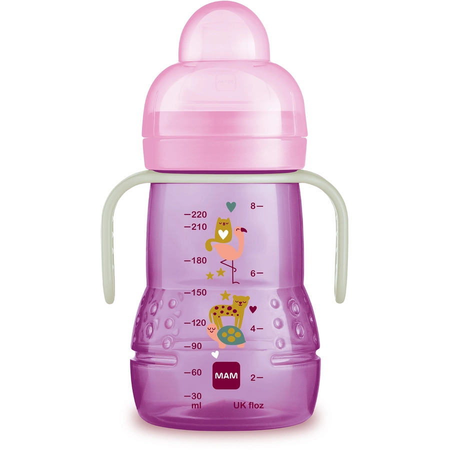 MAM Trinklernflasche Trainer+Night,, 220 ml, Schildkröte