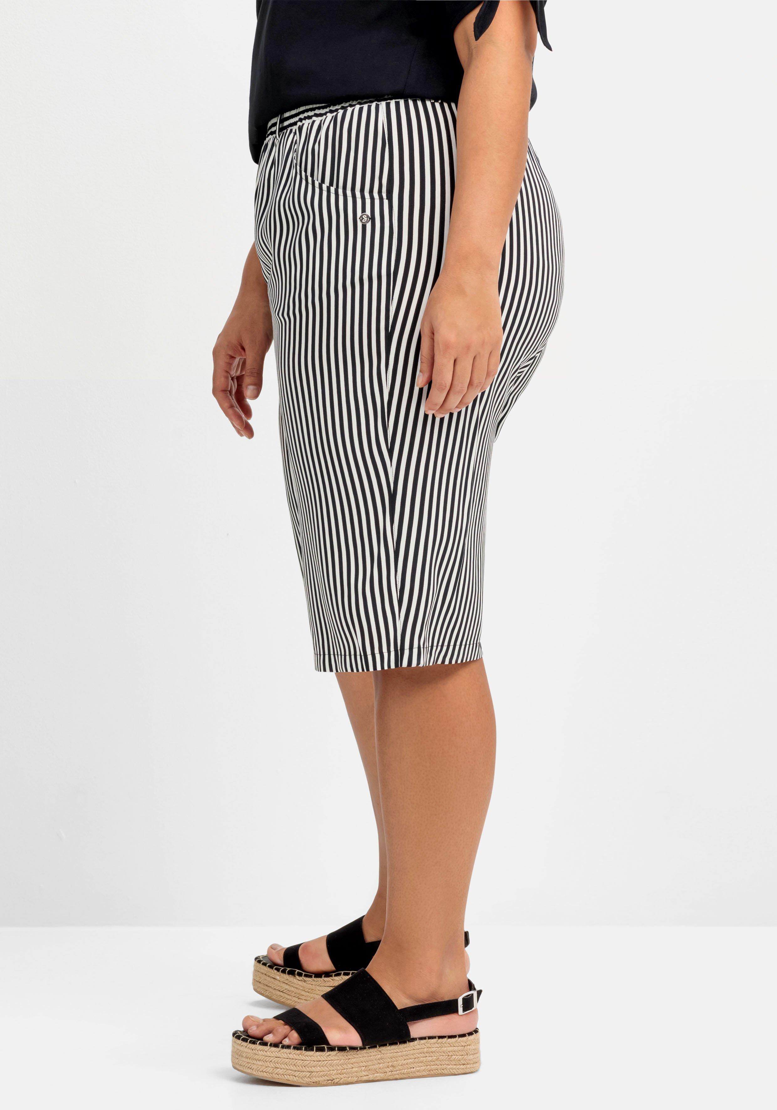 Weite Bermudas mit Gummibund