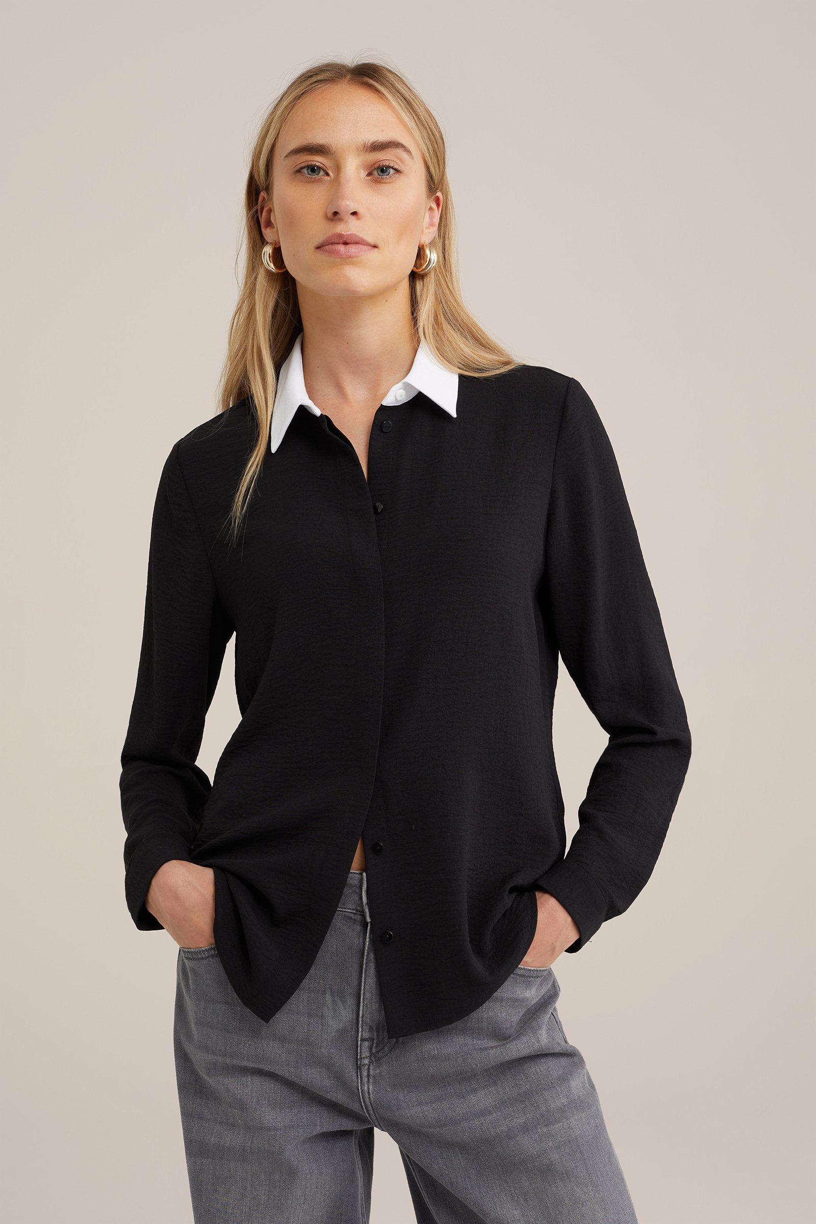 blouse WE Fashion Zwart