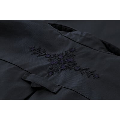 Damen-Hemdblusenkleid, Blauschwarz